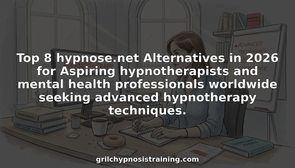 Hypnotherapist reviewing advanced training materials